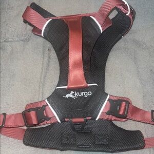 Kurgo Burgundy and Black Pet Harness